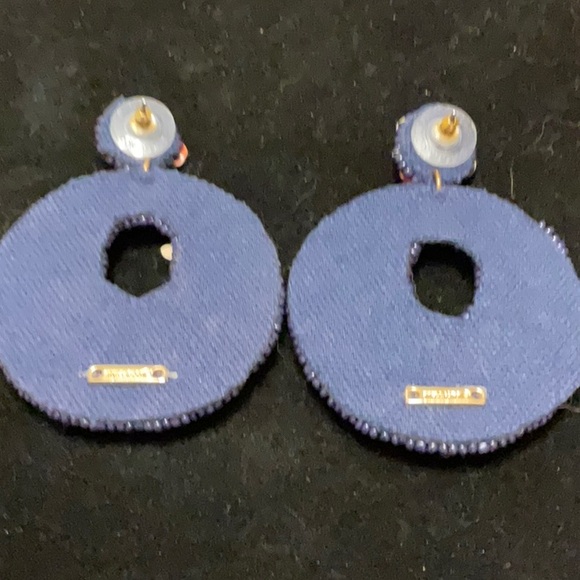 Stella and Dot Mariposa Floral Beaded Earrings - Picture 2 of 4